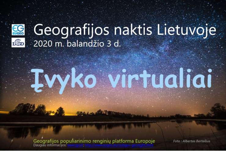 Virtuali “Geografijos naktis” Lietuvoje: 5 žvaigždės